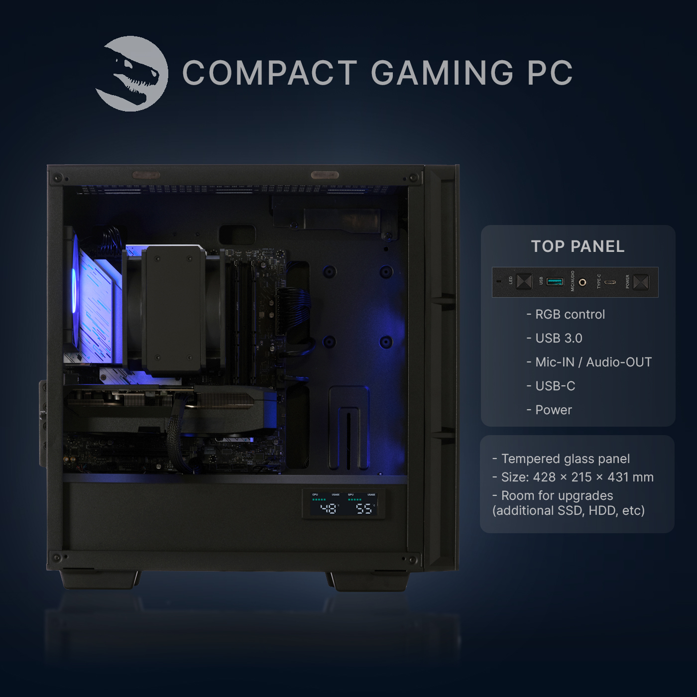 Gaming PC, AMD Ryzen 5 7500F, Geforce RTX5060