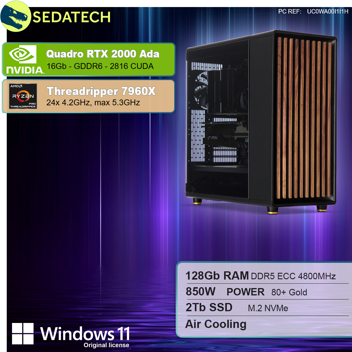 Workstation, AMD Threadripper 7960X, Quadro RTX 2000 Ada Workstation, AMD Threadripper 7960X, Quadro RTX 2000 Ada