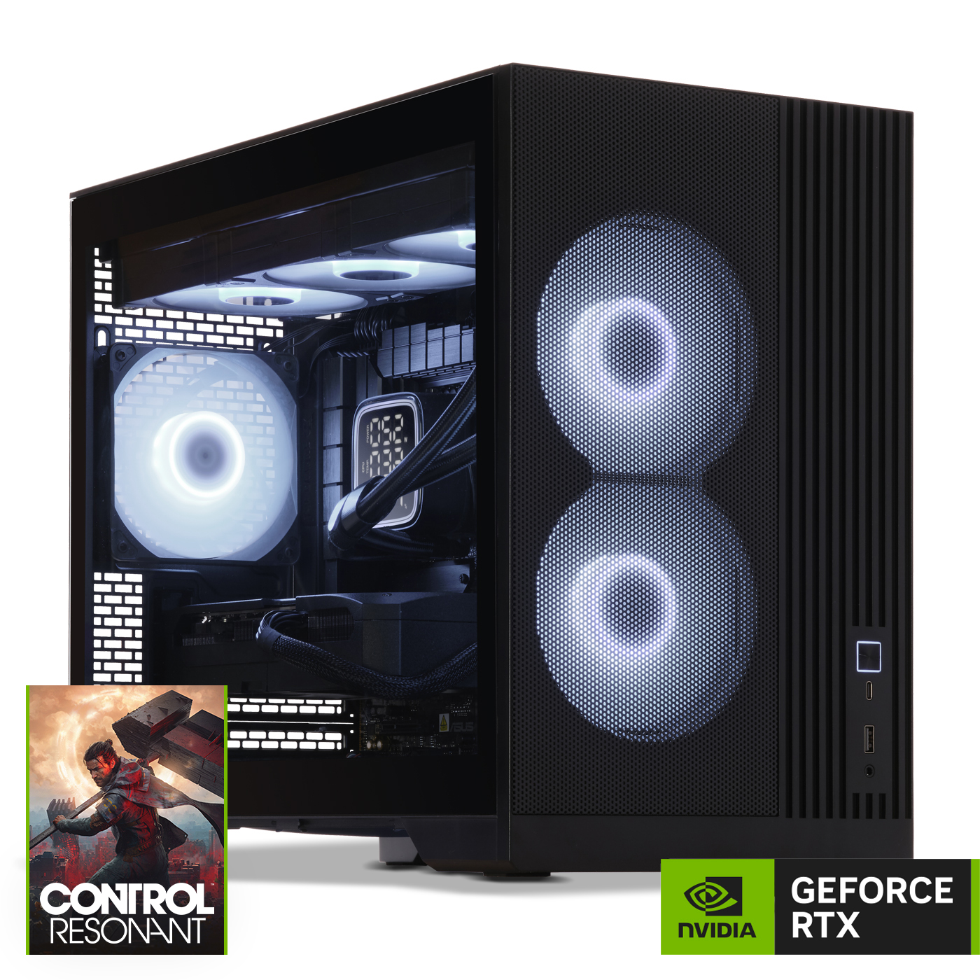 Gaming PC, AMD Ryzen 7 9800X3D, Geforce RTX 5070Ti CONTROL Resonant Bundle