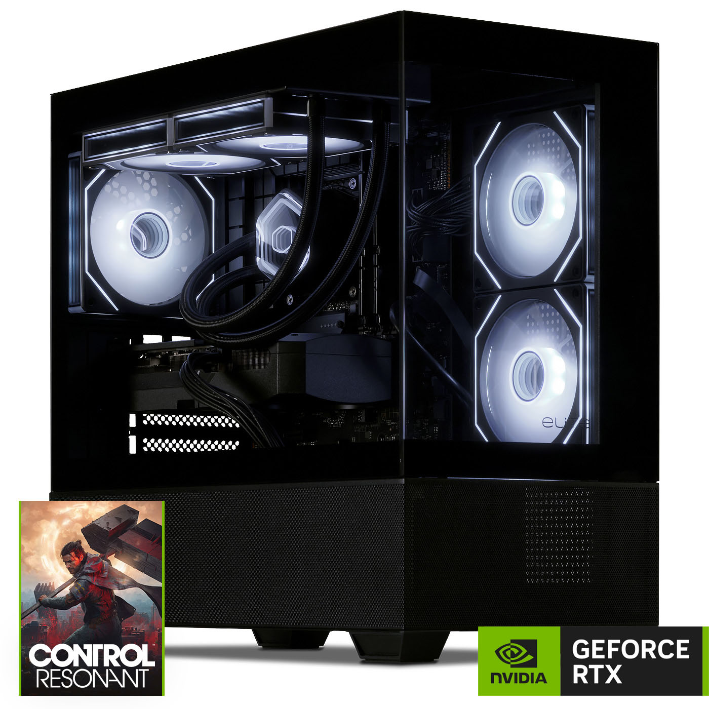 PC Gamer, AMD Ryzen 7 5700X, RTX 5070 CONTROL Resonant Bundle