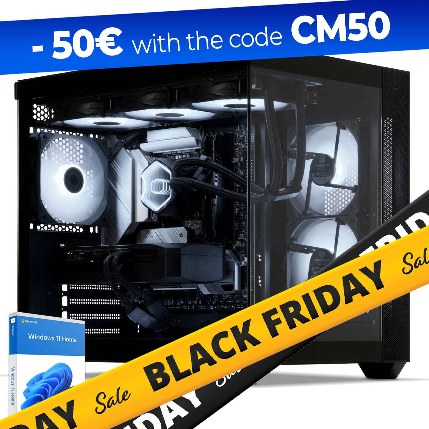 Gaming PC, AMD Ryzen 7 7800X3D, Radeon RX 9070XT