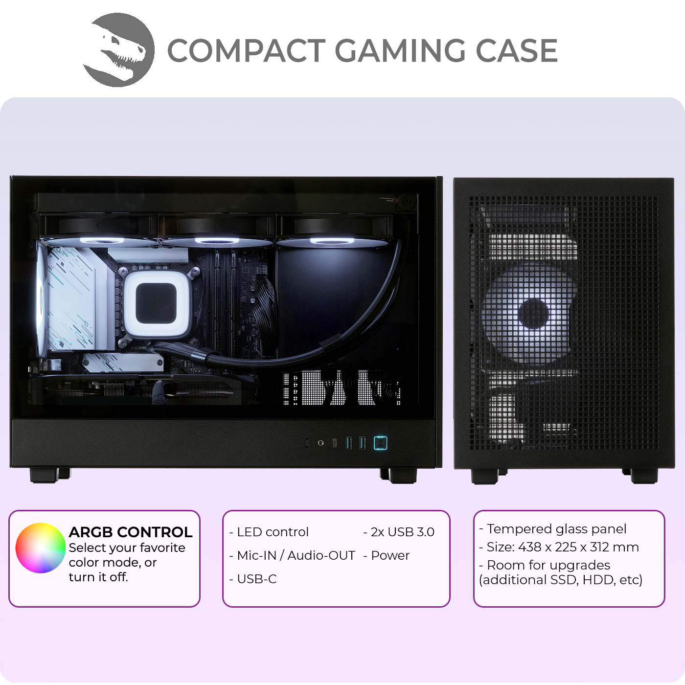 Gaming Mini-PC, Intel i5-12400F, Geforce RTX5060