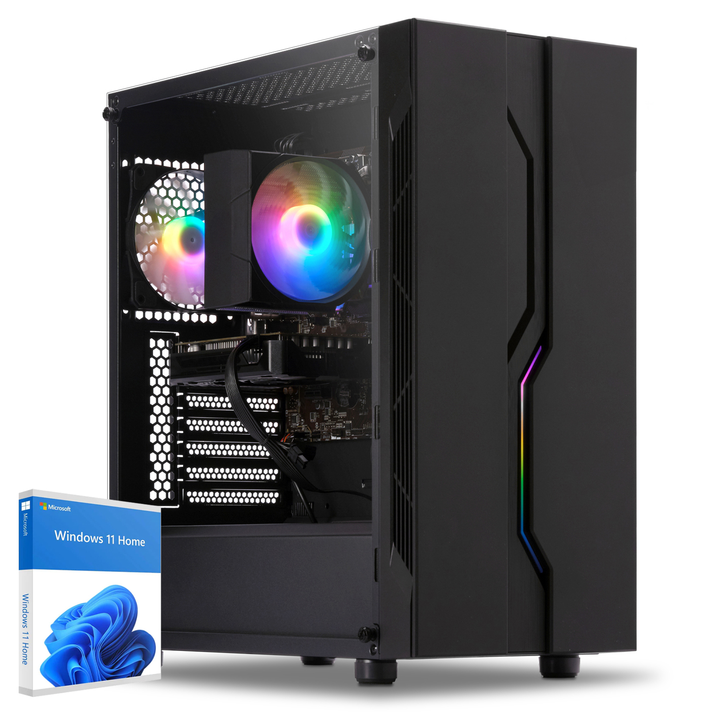 Gaming PC, AMD Ryzen 5 5500, Geforce RTX3050