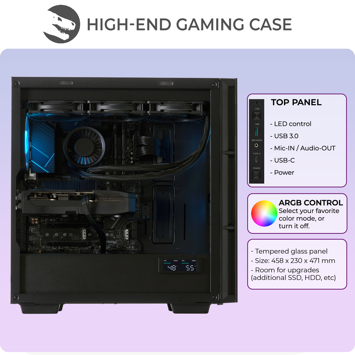 Gaming PC, AMD Ryzen 9 7900X, Geforce RTX5060Ti 16Gb