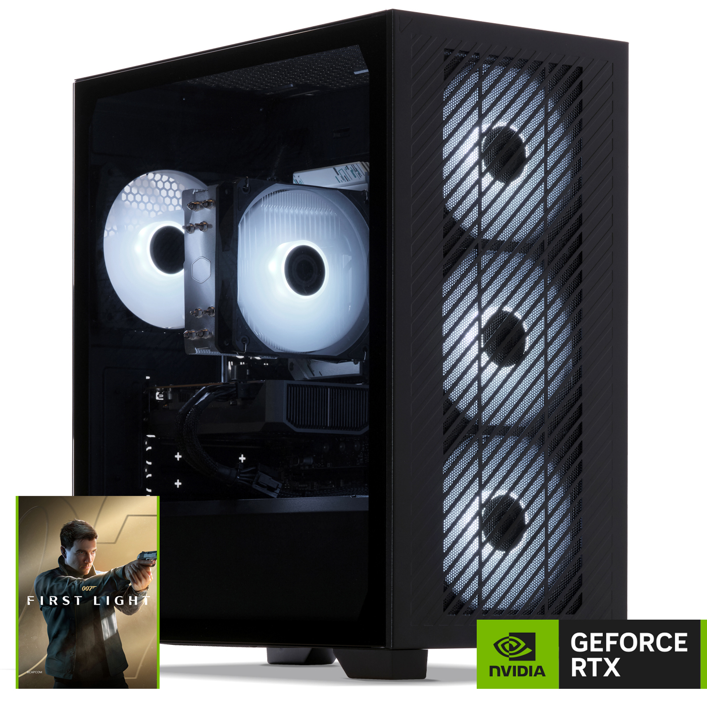 Gaming PC, AMD Ryzen 5 5500, Geforce RTX5060Ti 16Gb 007 First Light Bundle