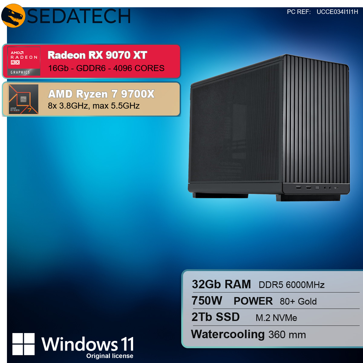 Pro Gaming Mini-PC, AMD Ryzen 7 9700X, Radeon RX 9070XT Pro Gaming Mini-PC, AMD Ryzen 7 9700X, Radeon RX 9070XT