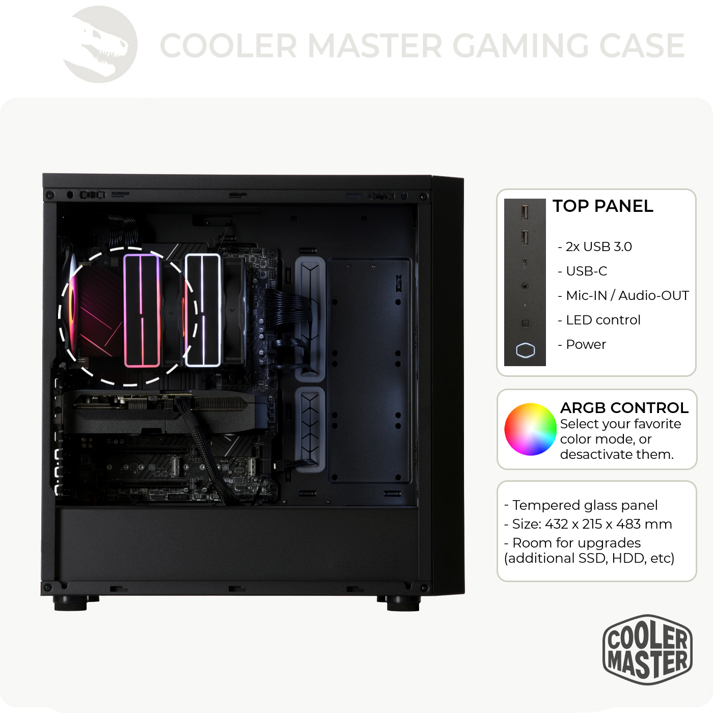 Gaming PC, AMD Ryzen 5 7500F, Geforce RTX5060Ti 16Gb