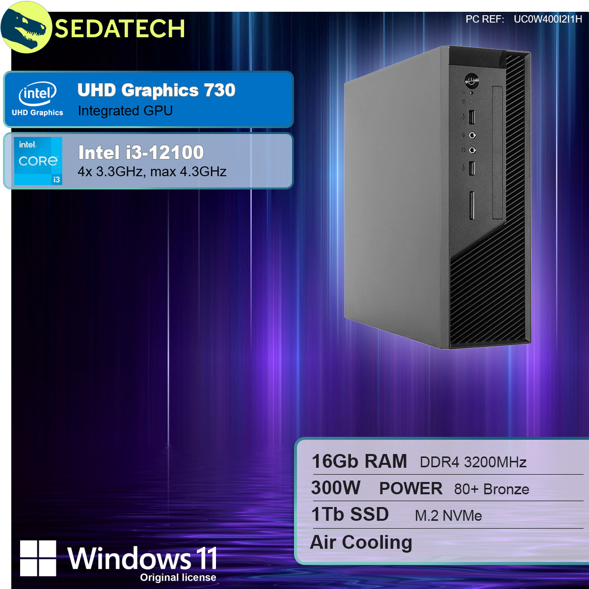 Mini-PC Evo, Intel i3-12100, Intel UHD Graphics 730 Mini-PC Evo, Intel i3-12100, Intel UHD Graphics 730