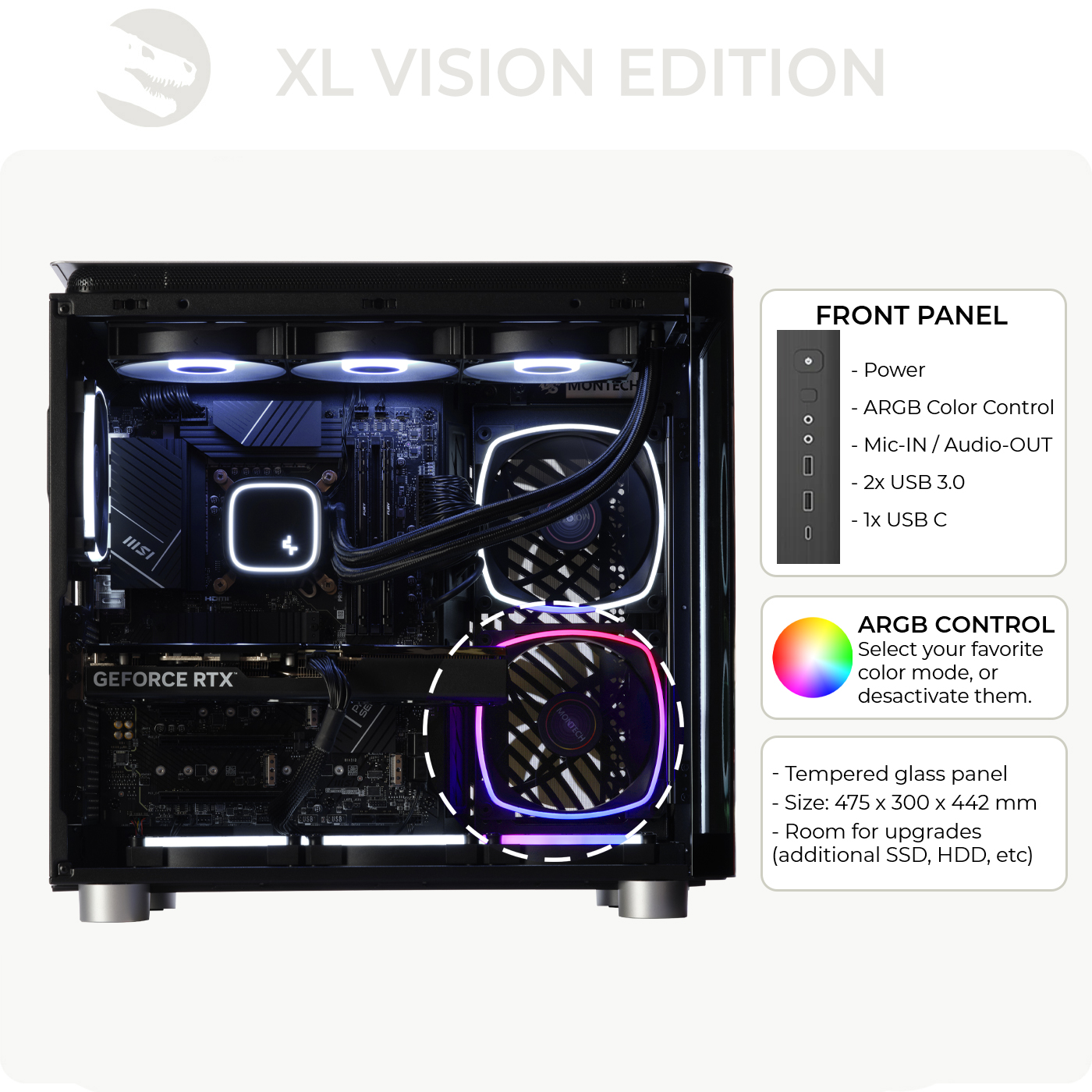Gaming PC, AMD Ryzen 7 9800X3D, Geforce RTX5080