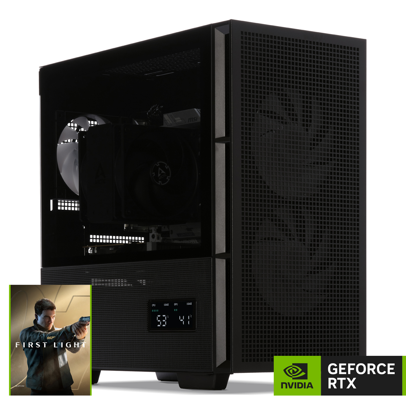 PC Gaming, AMD Ryzen 7 7800X 3D, Geforce RTX 5060Ti 16Gb | Sedatech