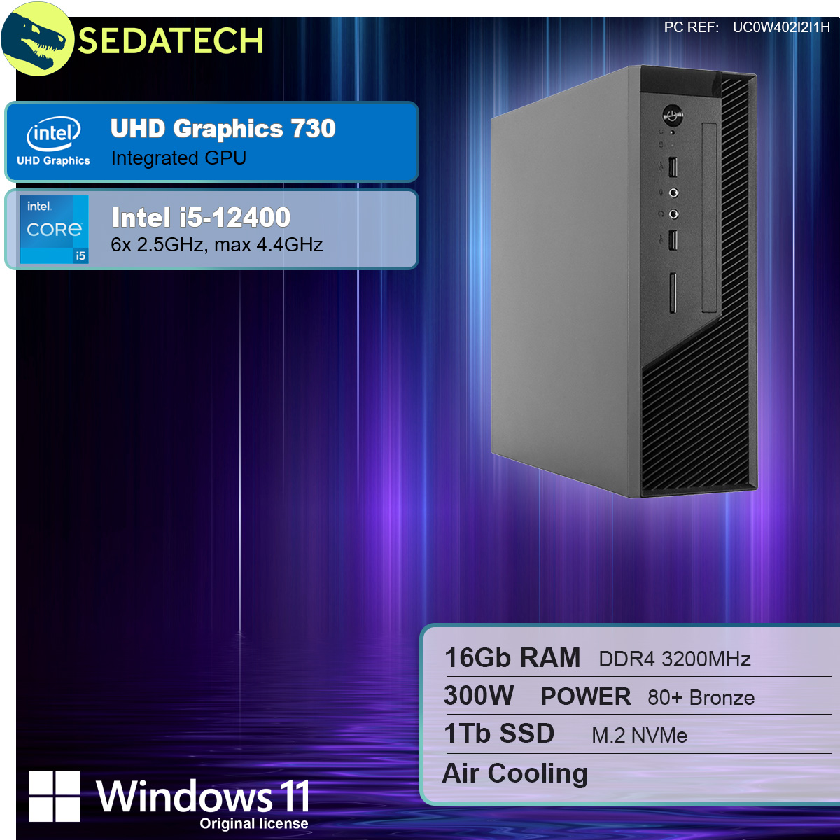 Mini-PC Evo, Intel i5-12400, Intel UHD Graphics 730 Mini-PC Evo, Intel i5-12400, Intel UHD Graphics 730