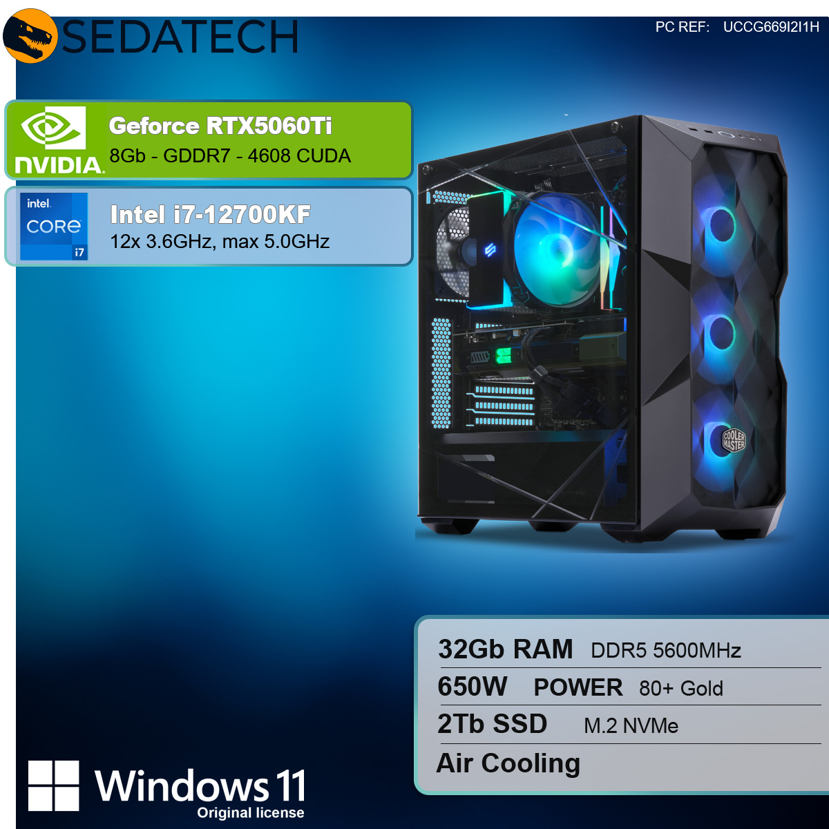 Gaming PC, Intel i7-12700KF, Geforce RTX5060Ti Gaming PC, Intel i7-12700KF, Geforce RTX5060Ti