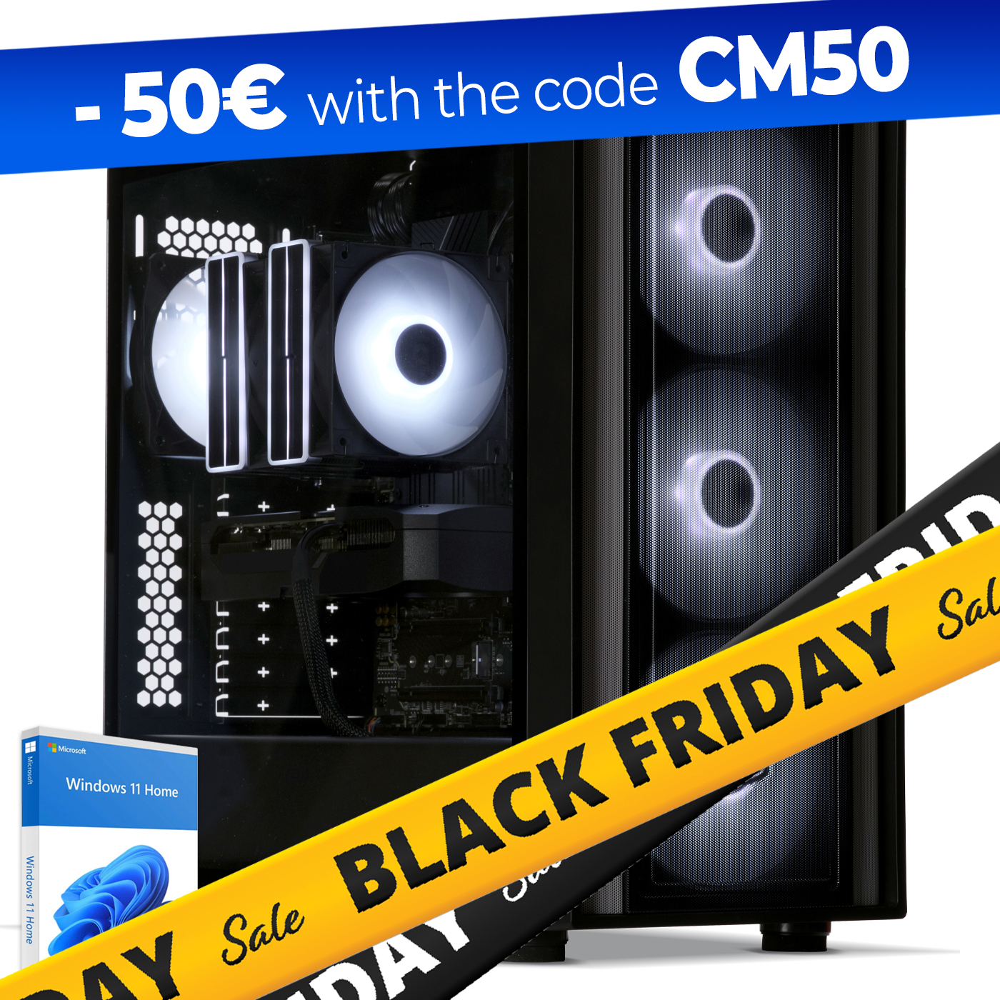 Gaming PC, AMD Ryzen 9 9950X3D, Geforce RTX5070