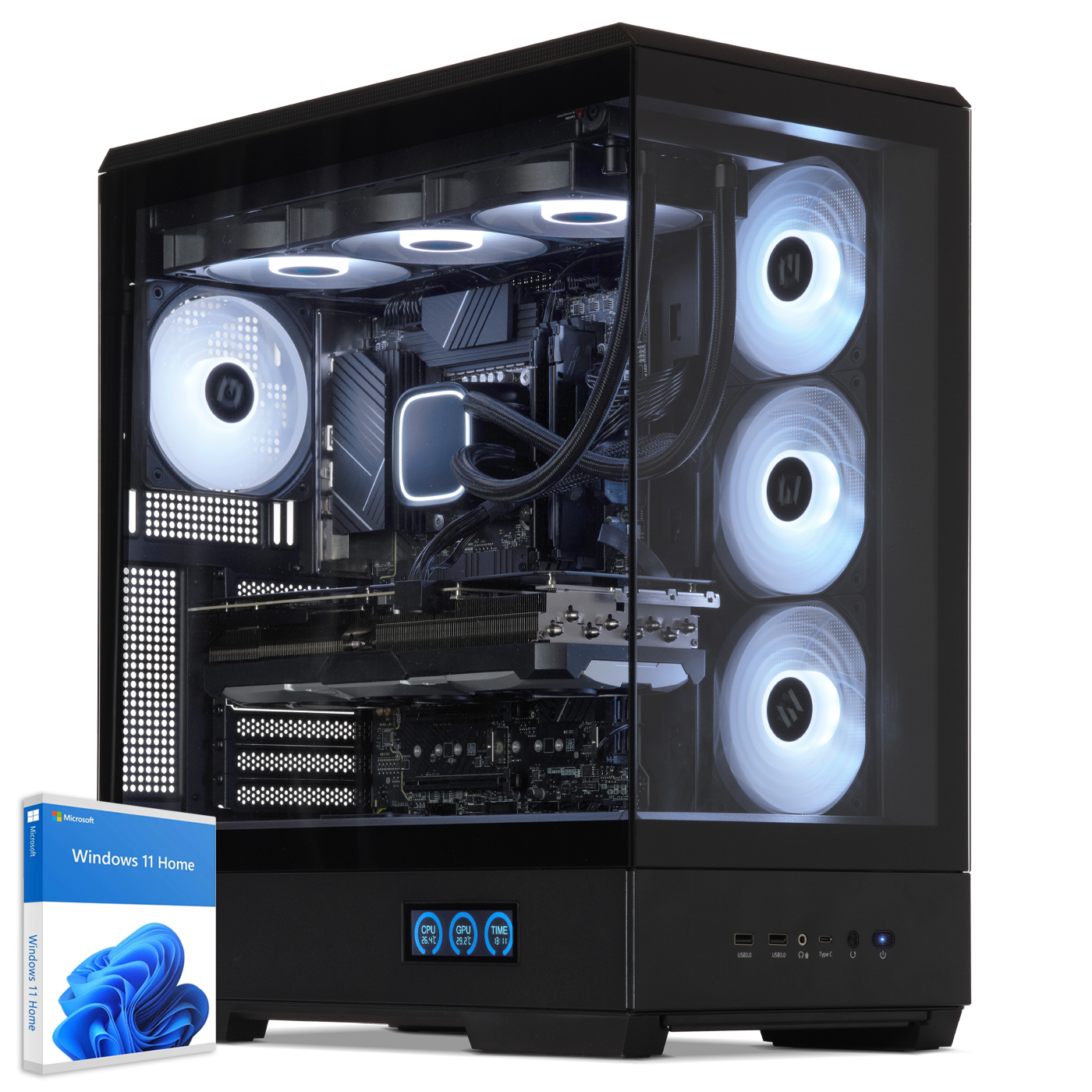 Gaming PC, AMD Ryzen 7 9700X, Geforce RTX5070Ti