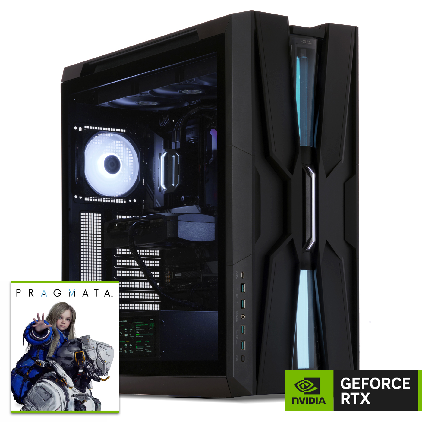 Gaming PC, AMD Ryzen 7 7700X, Geforce RTX5070Ti Pragmata Bundle