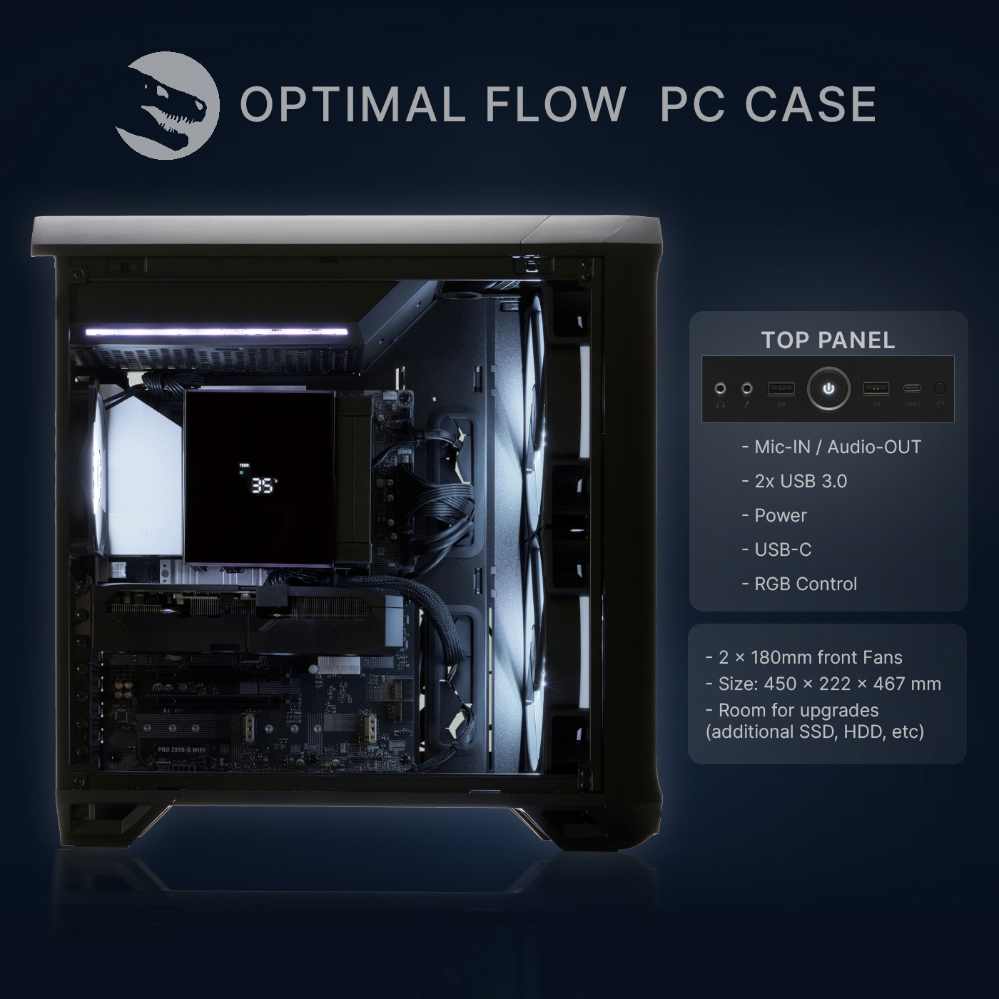 Workstation, AMD Ryzen 7 9700X, Geforce RTX 5060
