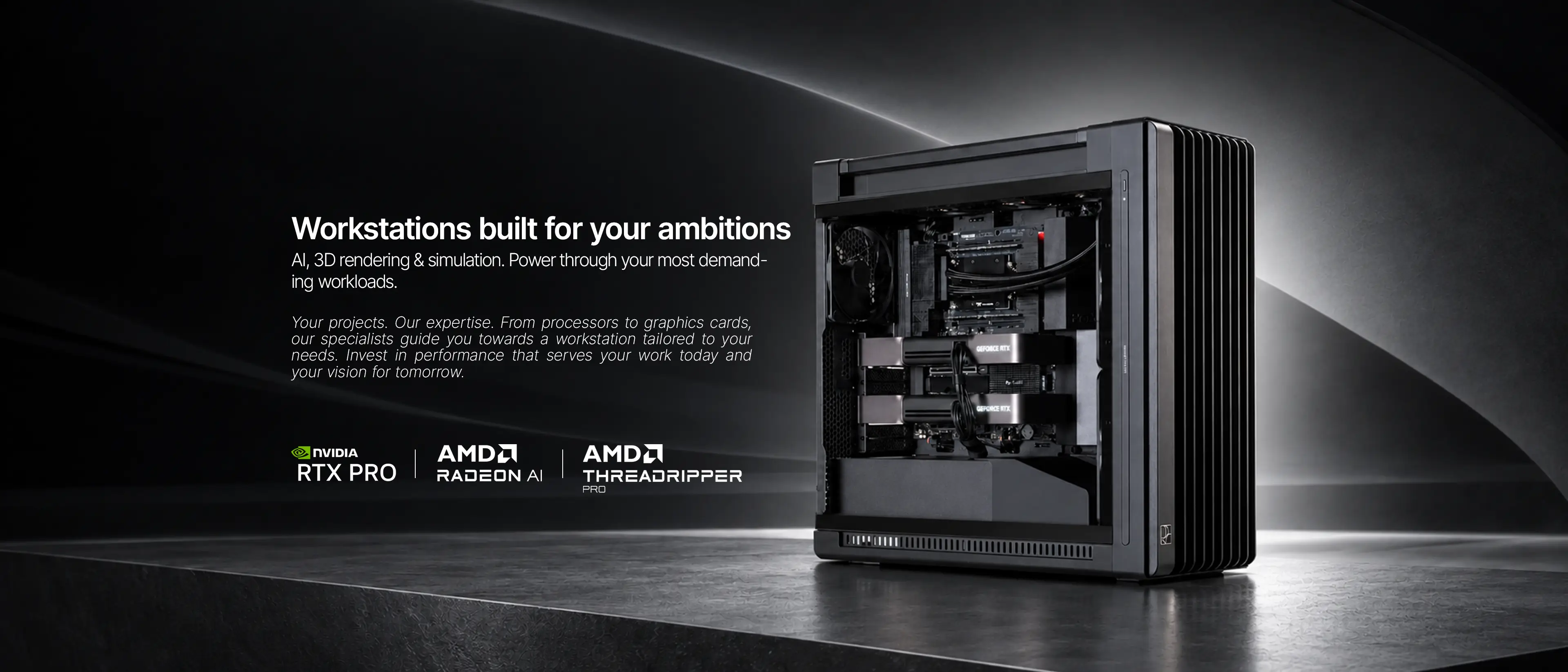Sedatech workstations for professional applications