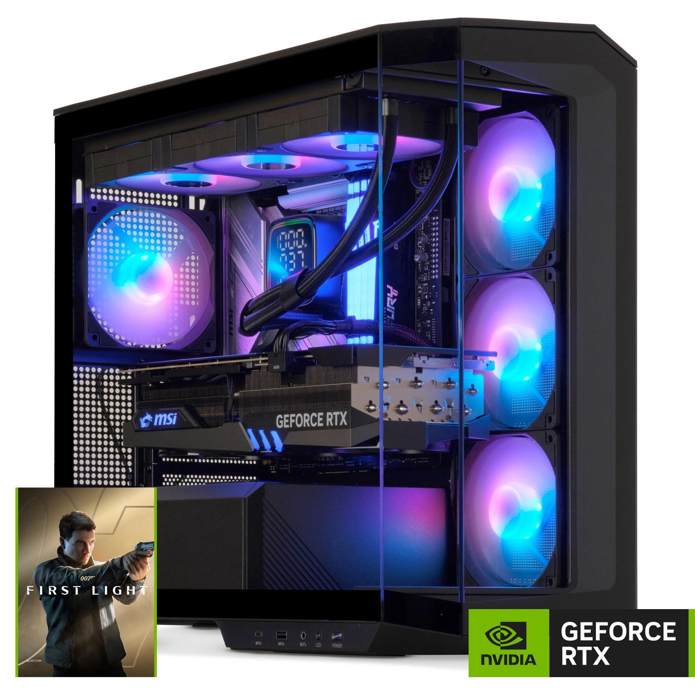 Gaming PC, Intel i5-12600KF, Geforce RTX5060Ti 007 First Light Bundle