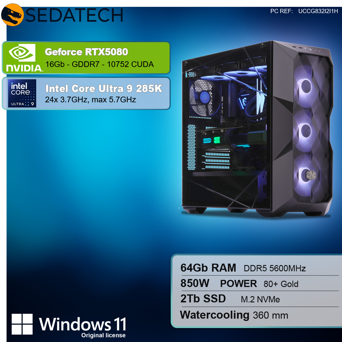 Gaming PC, Intel Core Ultra 9 285K, Geforce RTX5080 Gaming PC, Intel Core Ultra 9 285K, Geforce RTX5080