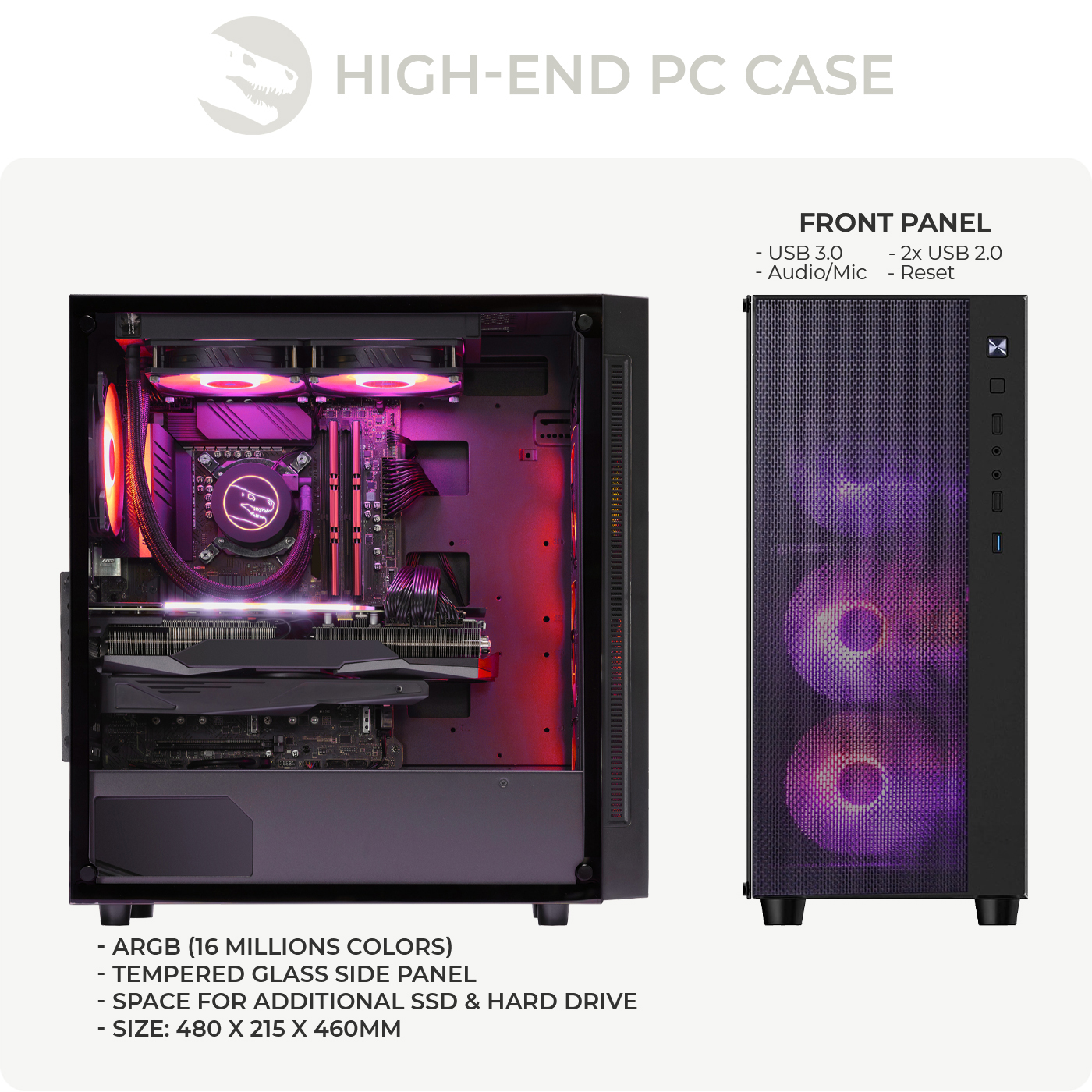 Gaming PC, AMD Ryzen 5 7500F, Geforce RTX5060
