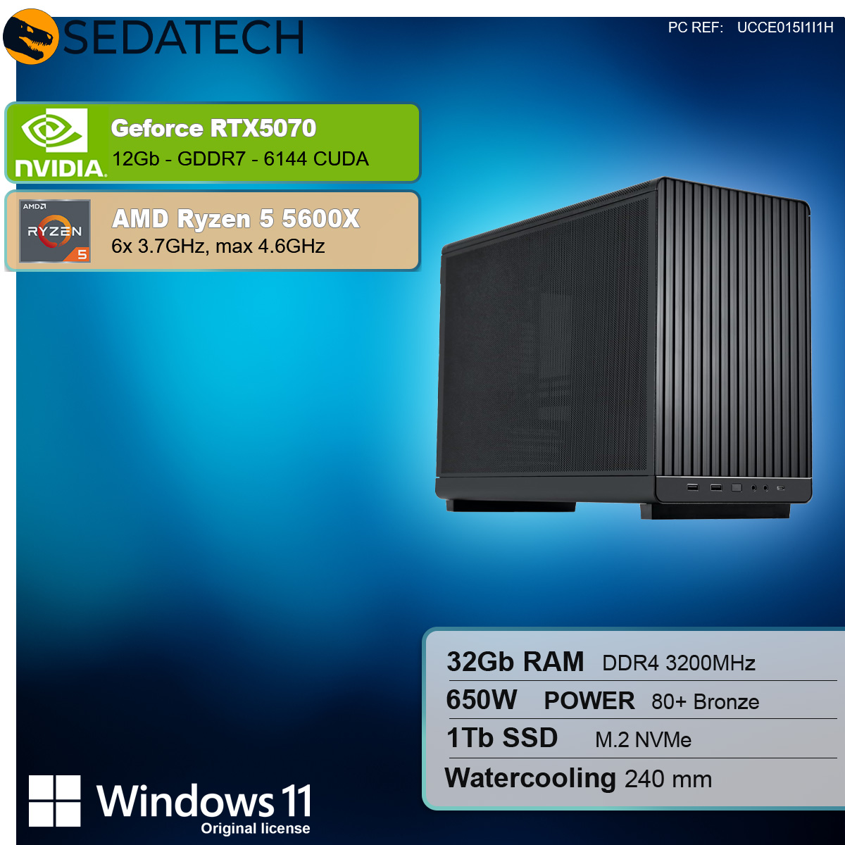 Mini-PC Pro Gaming, AMD Ryzen 5 5600X, Geforce RTX5070 Mini-PC Pro Gaming, AMD Ryzen 5 5600X, Geforce RTX5070