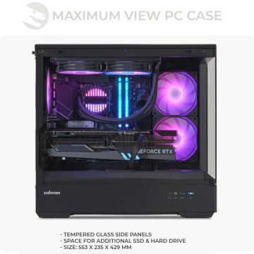 PC Gamer, AMD Ryzen 7 9800X3D, RX 9070 XT, MSI B850 et Zalman P30