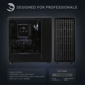 Business PC, Intel Core Ultra 9 285K, RTX 5070, MSI Z890 und Fractal Design North — Ansicht 2
