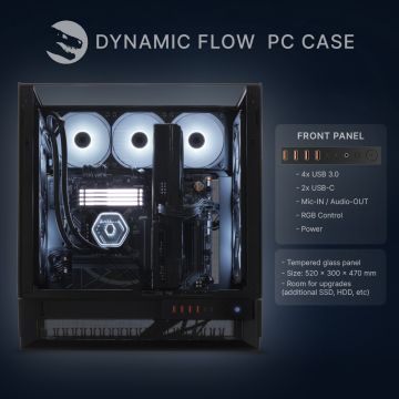 Gaming PC, AMD Ryzen 9 9900X, RTX 5090, Asus B850 und Cougar OmnyX